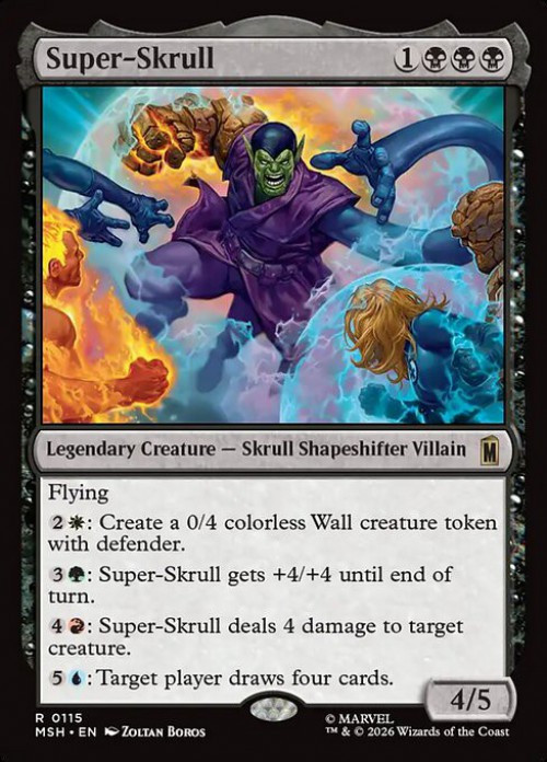 MtG Marvel Super Heroes Rare Super-Skrull #115、ToyWiz、kayou