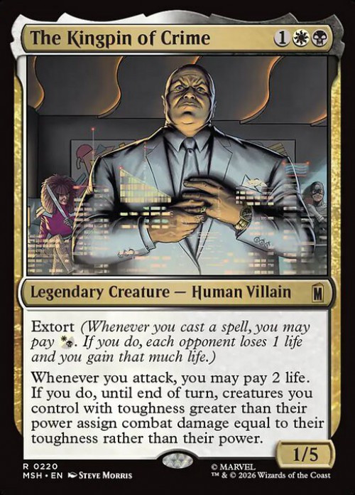 MtG Marvel Super Heroes Rare The Kingpin of Crime #220、ToyWiz、kayou