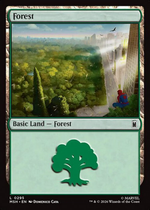 MtG Marvel Super Heroes Common Forest #295、ToyWiz、kayou