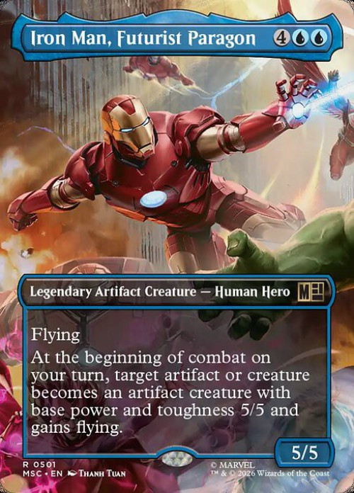 MtG Marvel Super Heroes Commander Rare Iron Man, Futurist Paragon #501 Heroes United、ToyWiz、kayou