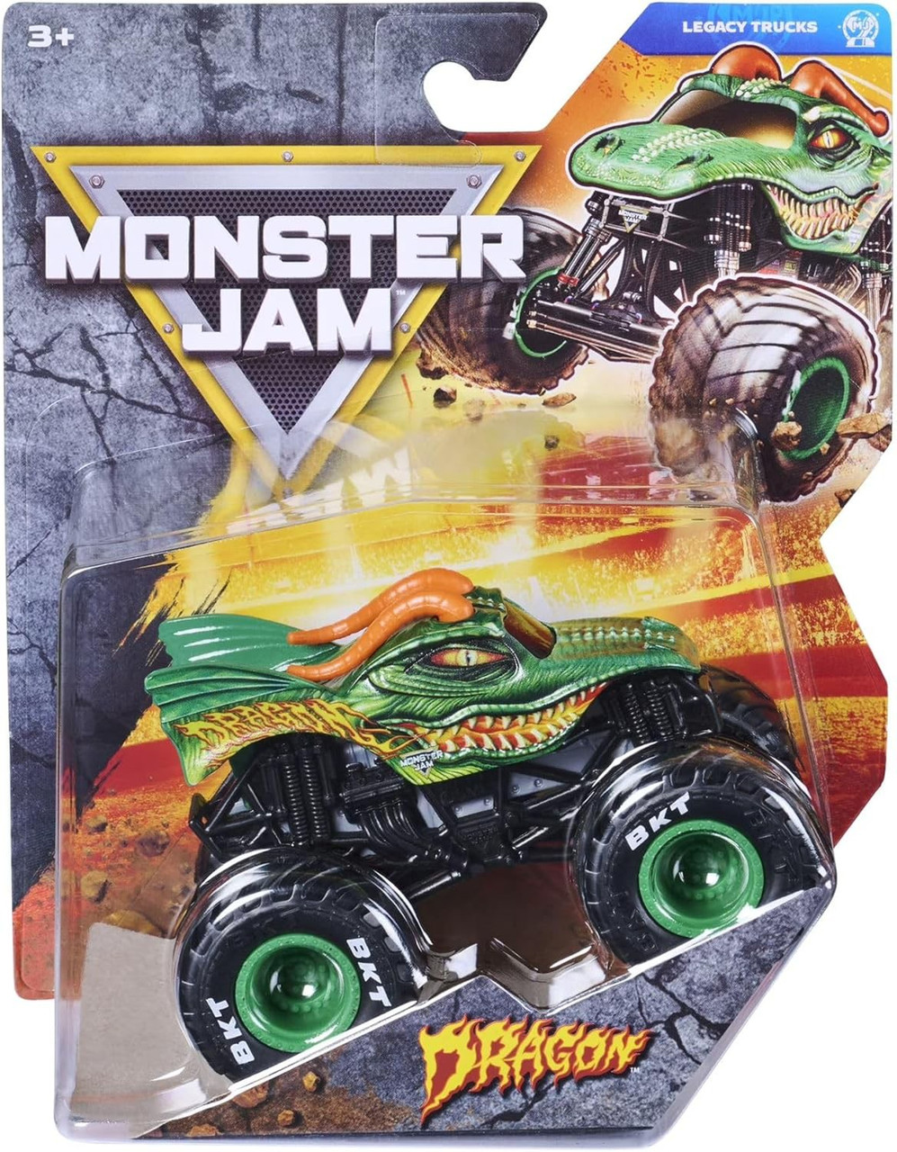 Monster Jam Legacy Trucks Series 46 Dragon Diecast Car、ToyWiz、kayou