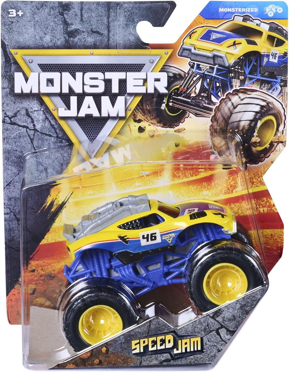 Monster Jam Monsterized Series 46 Speed Jam 164 Diecast Car Spin