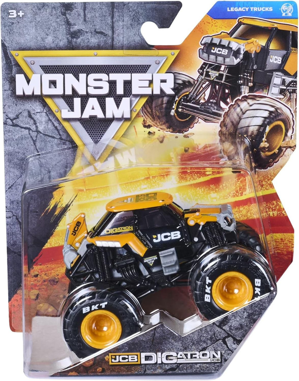 Monster Jam Legacy Trucks Series 46 JCB Digatron Diecast Car、ToyWiz、kayou