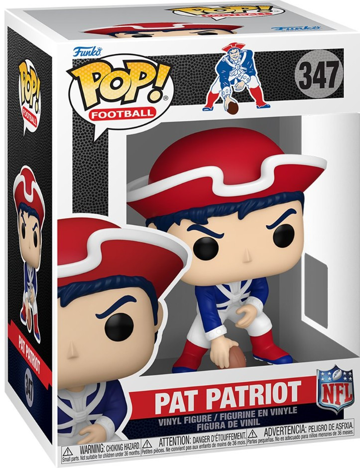 Funko NFL New England Patriots POP! Football Mascots Pat Patriot Vinyl Figure #347、ToyWiz、kayou