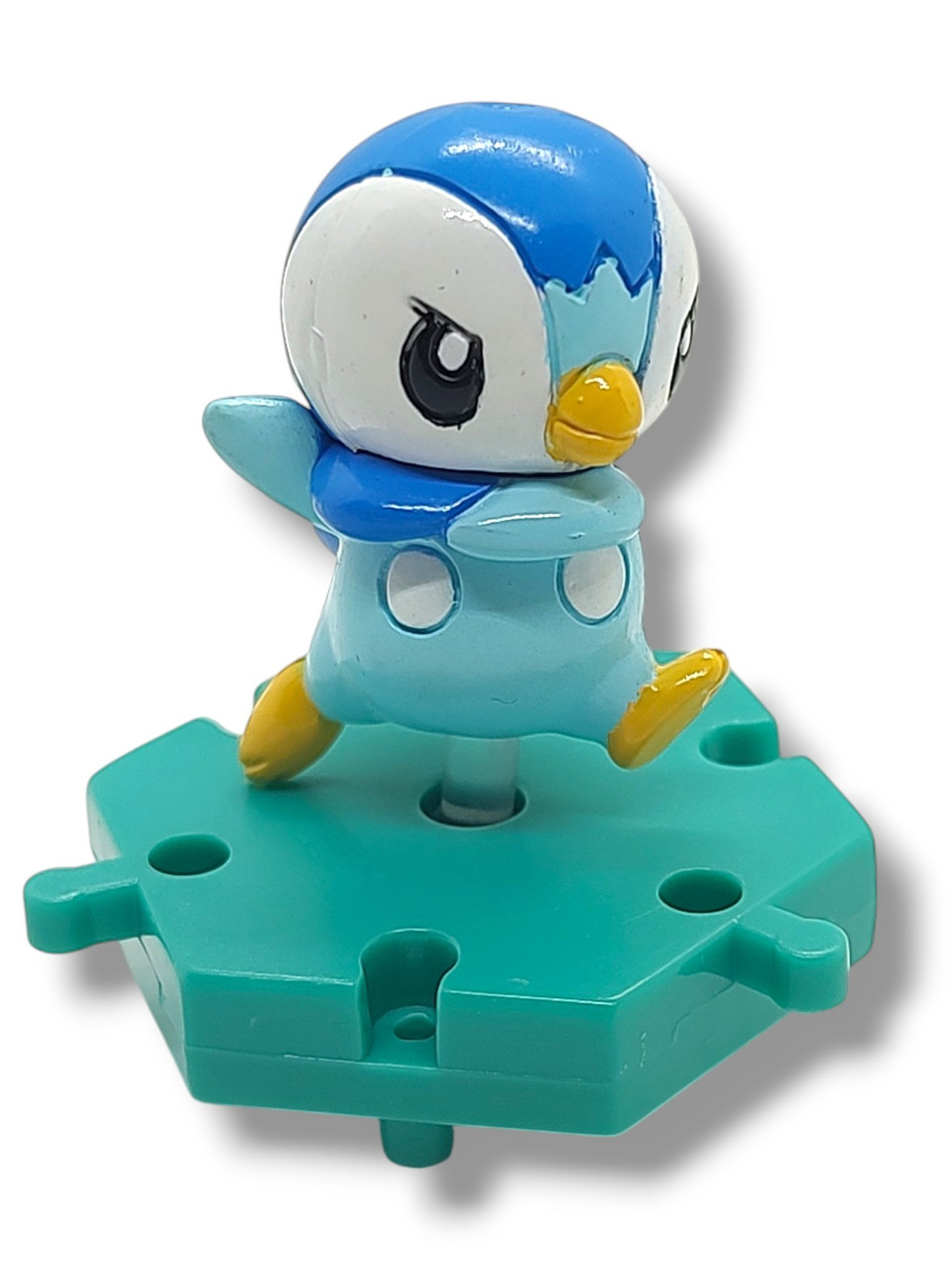 Pokemon Japanese Connecting Figures Piplup 1-Inch PVC FIgure Loose、ToyWiz、kayou