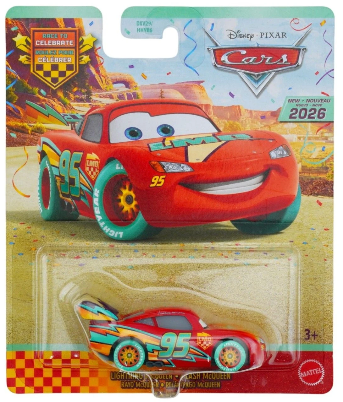 Disney / Pixar Cars Race to Celebrate Lightning McQueen Diecast Car 2026、ToyWiz、kayou
