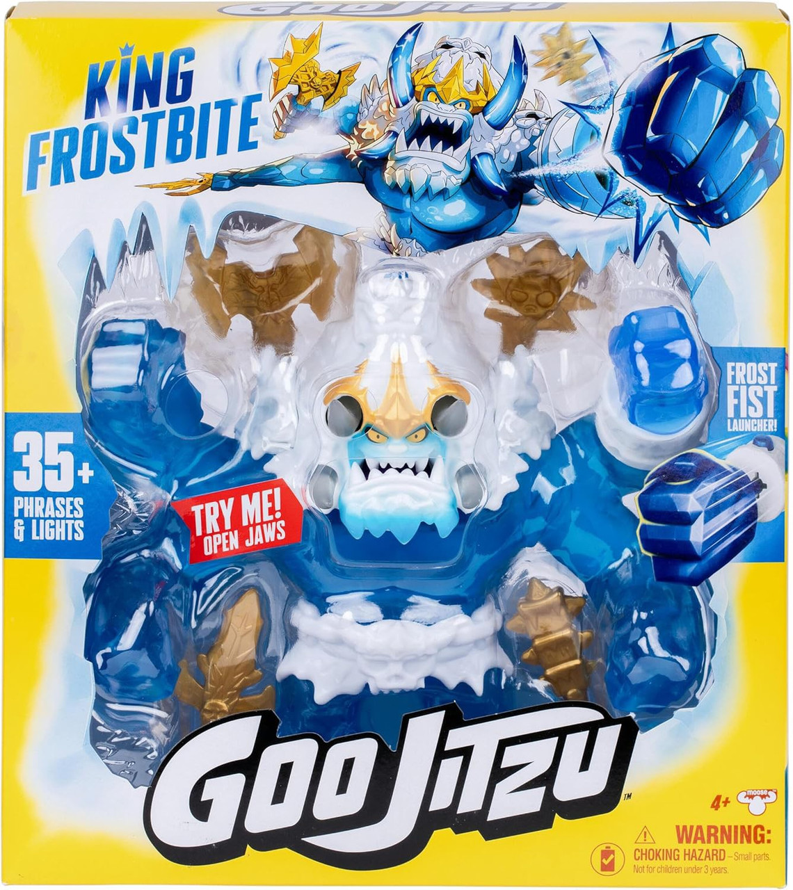 Heroes of Goo Jit Zu King Frostbite 10 Action Figure with Sound