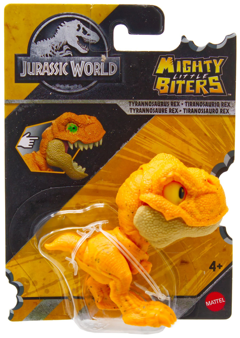Jurassic World Mighty Little Biters Tyrannosaurus Rex Mini Figure Orange、ToyWiz、kayou