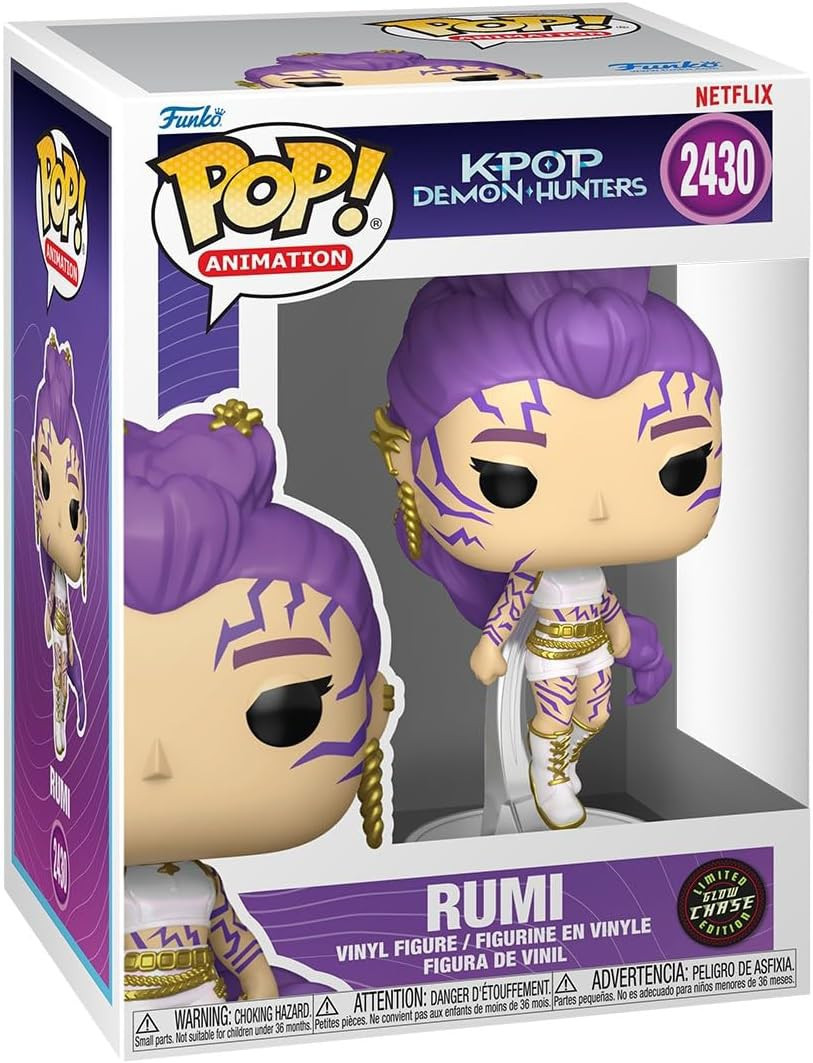 Funko KPop Demon Hunters POP! Animation Rumi Vinyl Figure Chase Version、ToyWiz、kayou