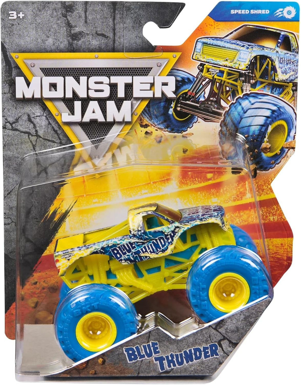 Monster Jam Legacy Trucks Series 45 Blue Thunder Diecast Car、ToyWiz、kayou