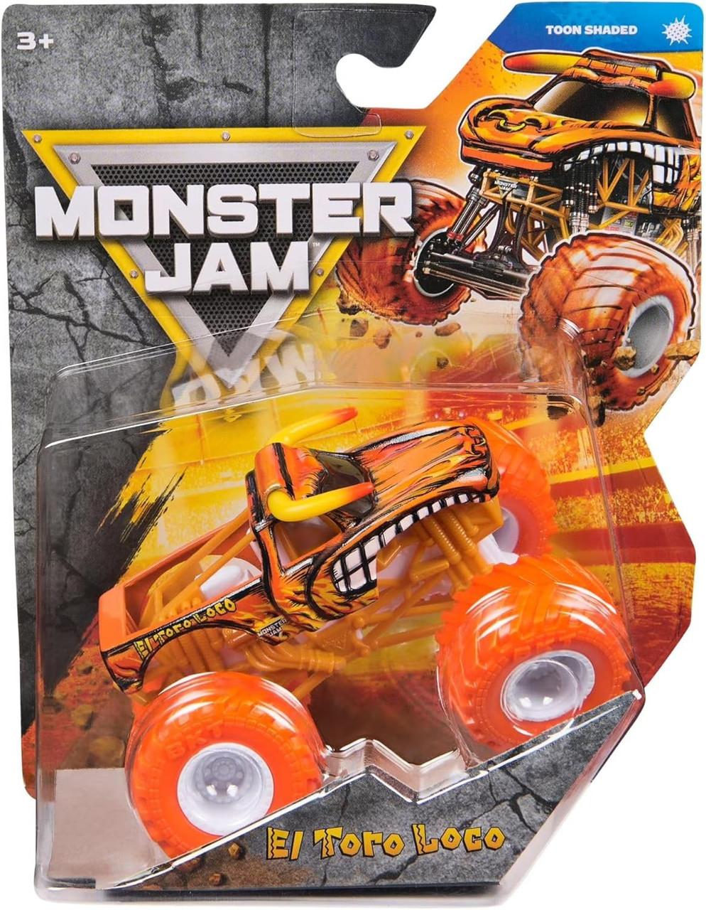 Monster Jam Toon Shaded Series 45 El Toro Loco Diecast Car、ToyWiz、kayou