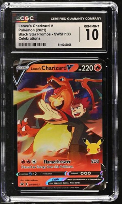 Nintendo Pokemon Black Star Promo Single Card Lances Charizard V
