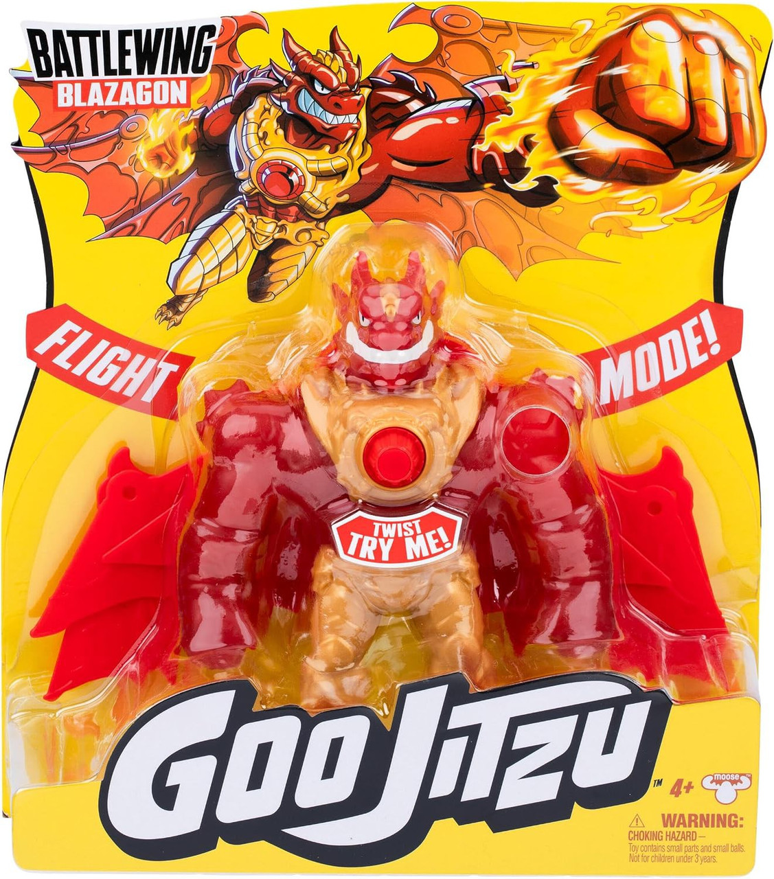 Heroes of Goo Jit Zu Battle Wing Blazagon 8.5 Action Figure Moose