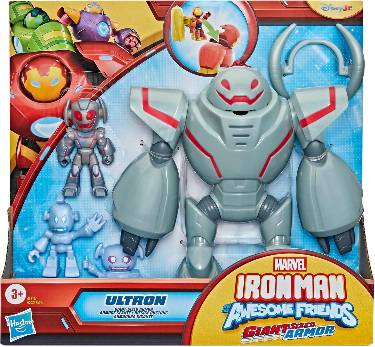 Marvel Iron Man & His Awesome Friends Giant-Sized Armor Ultron 3-Inch Playset、ToyWiz、kayou