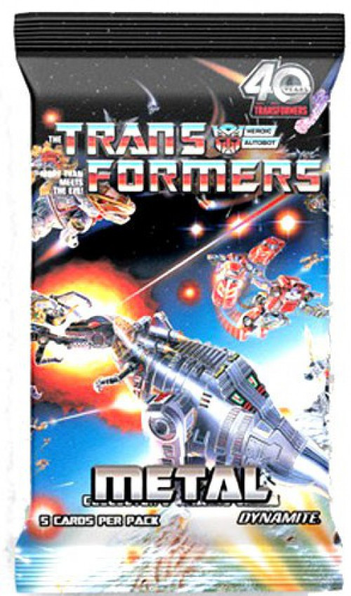 Transformers 40th Anniversary Metal Trading Card Collectors Pack 5