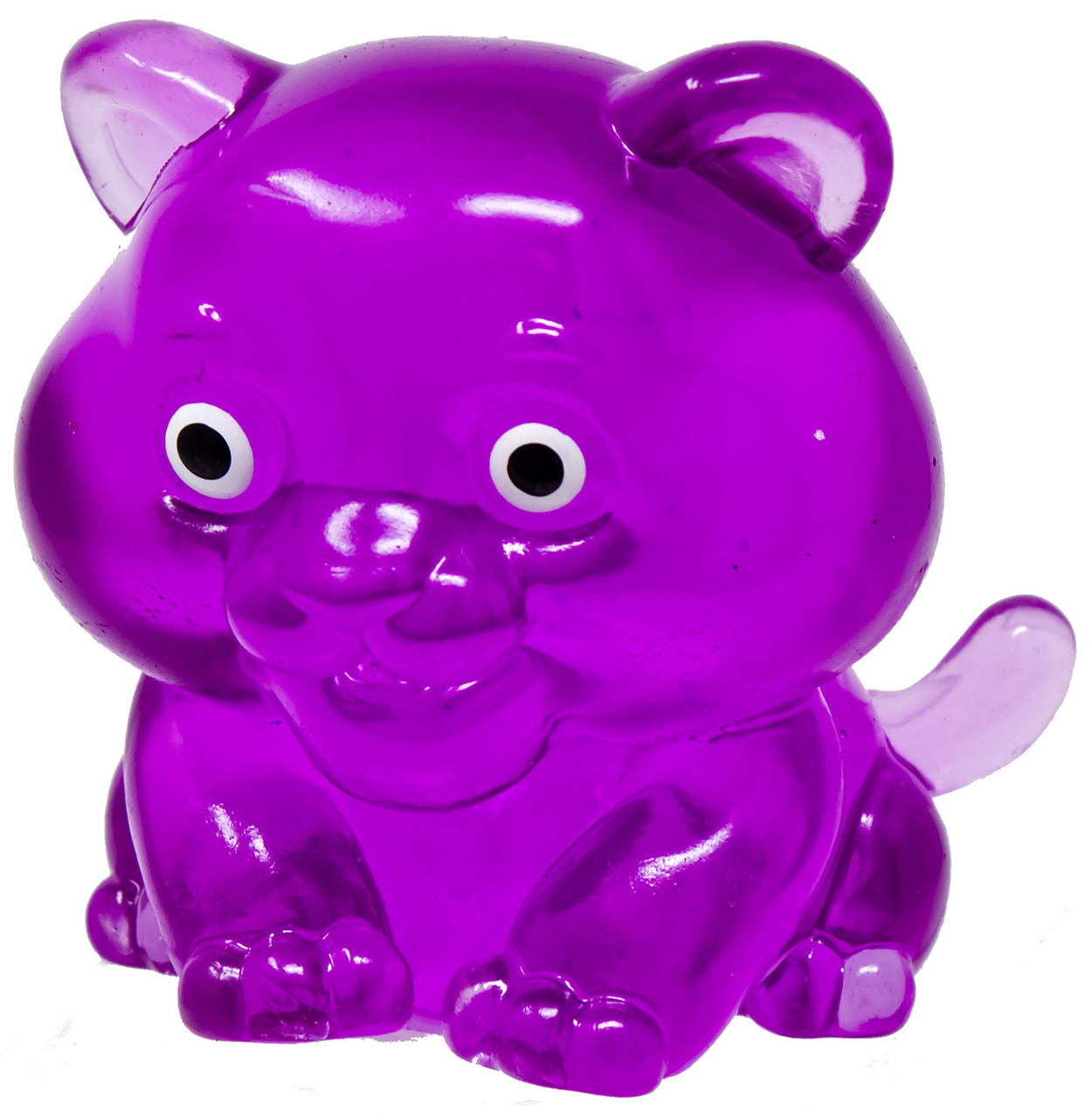 Gummy Buddies Scented Purple Cat 3-Inch Squeeze Toy、ToyWiz、kayou