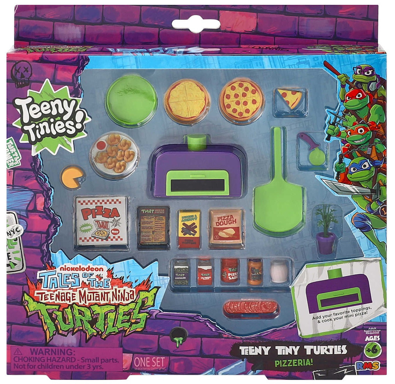 Teenage Mutant Ninja Turtles Tales of the TMNT Teeny Tinies! Pizzeria! Playset、ToyWiz、kayou