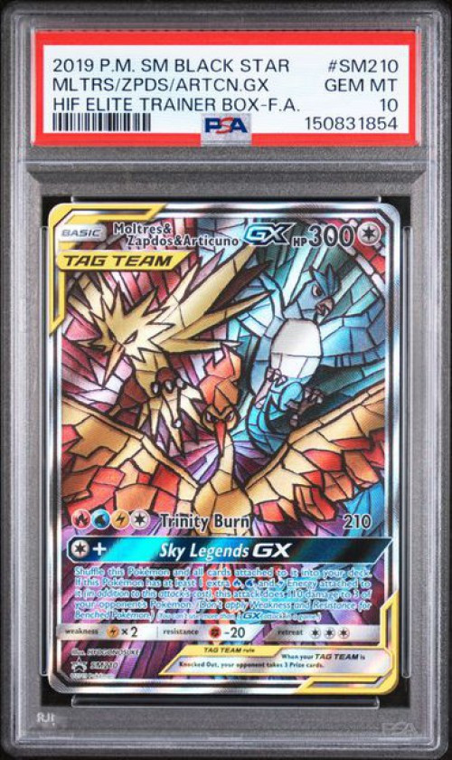 Pokemon Black Star Promo Ultra Rare Moltres & Zapdos & Articuno SM210 PSA 10、ToyWiz、kayou
