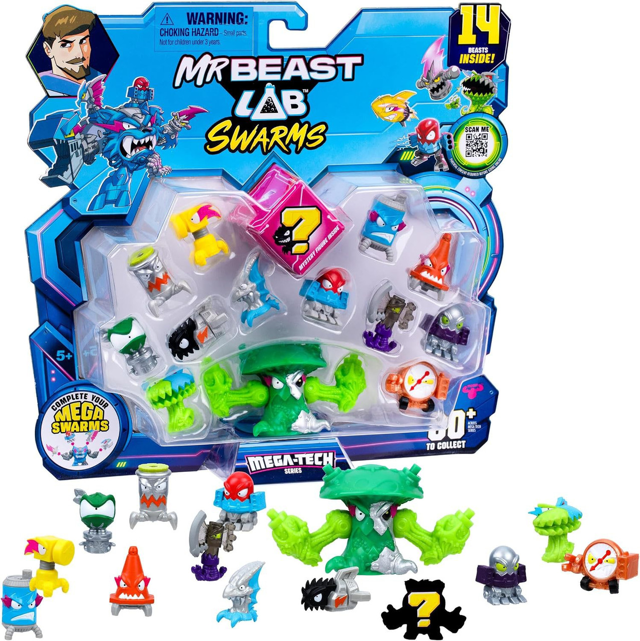 MrBeast Lab Swarms Mega-Tech Series Mushdoom Mini Figure 14-Pack