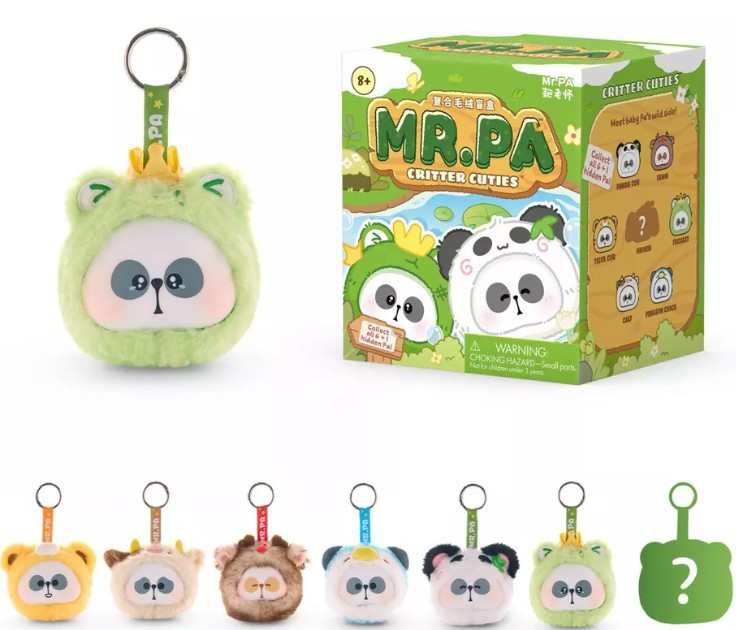 Mr. Pa Critter Cuties Mini Plush Collectible Mystery Pack 1 RANDOM Character、ToyWiz、kayou