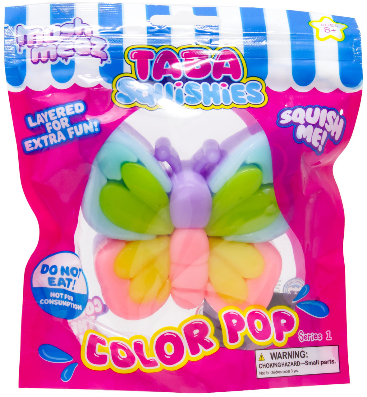 MushMeez Taba Squishies Color Pop Butterfly Squeeze Toy、ToyWiz、kayou