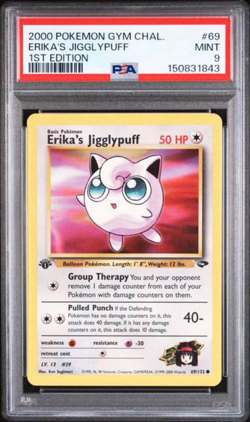 Pokemon Gym Challenge Single Card Common Erikas Jigglypuff 69