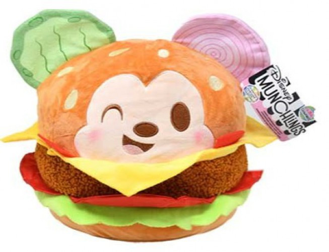 Disney Munchlings Global Gourmet Loaded Cheeseburger Mickey Mouse 10-Inch Scented Plush、ToyWiz、kayou