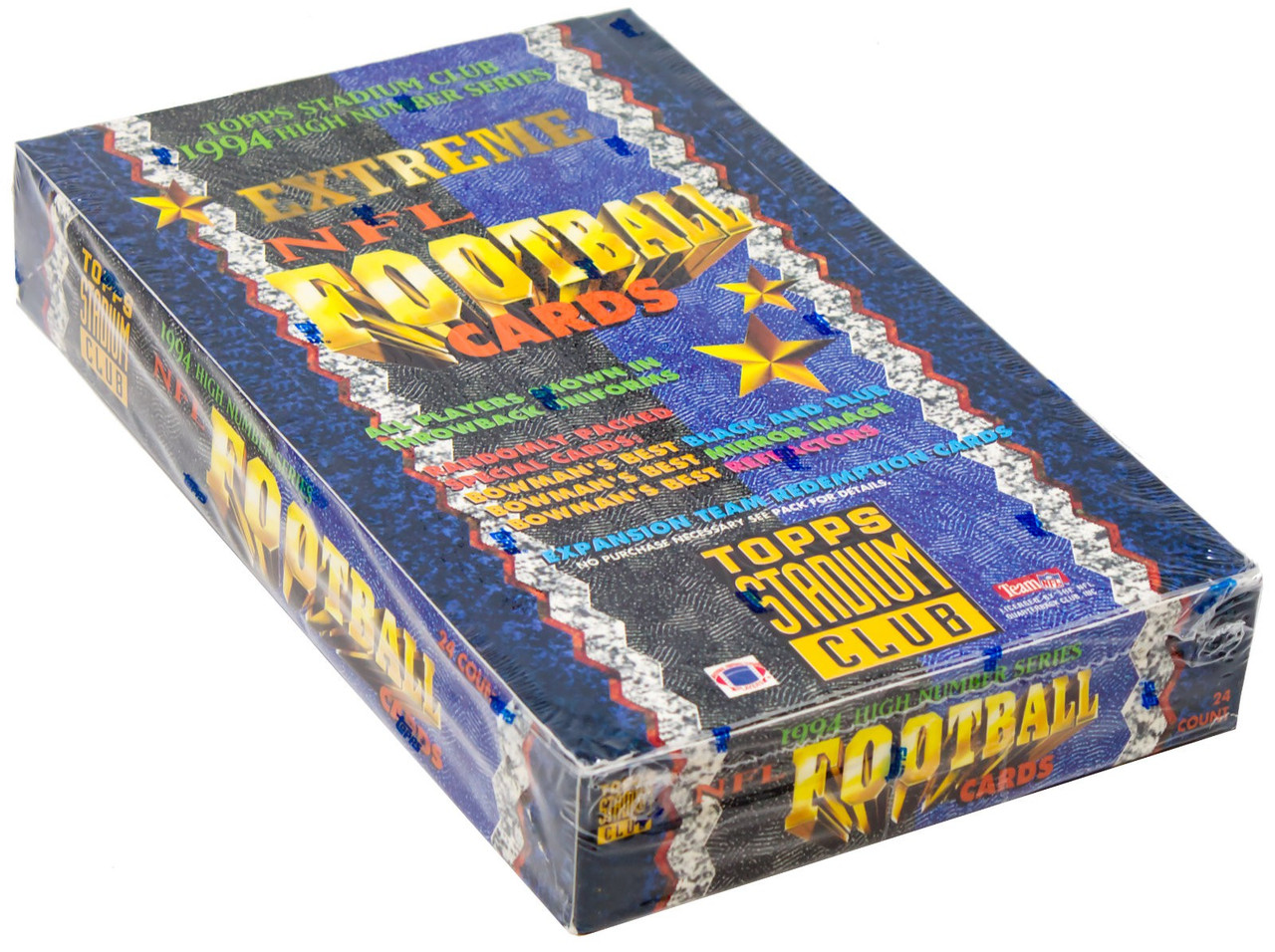 NFL Stadium Club 1994 Extreme Football High Number Series Trading Card HOBBY Box 24 Packs、ToyWiz、kayou