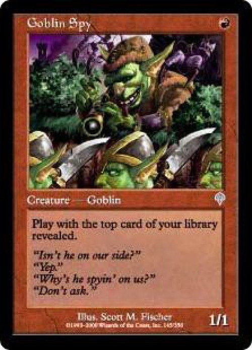 MtG Invasion Uncommon Goblin Spy #145、ToyWiz、kayou