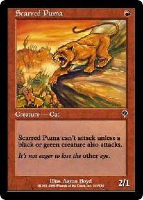 MtG Invasion Common Scarred Puma #163、ToyWiz、kayou