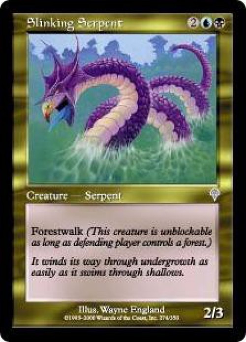 MtG Invasion Uncommon Slinking Serpent #274、ToyWiz、kayou