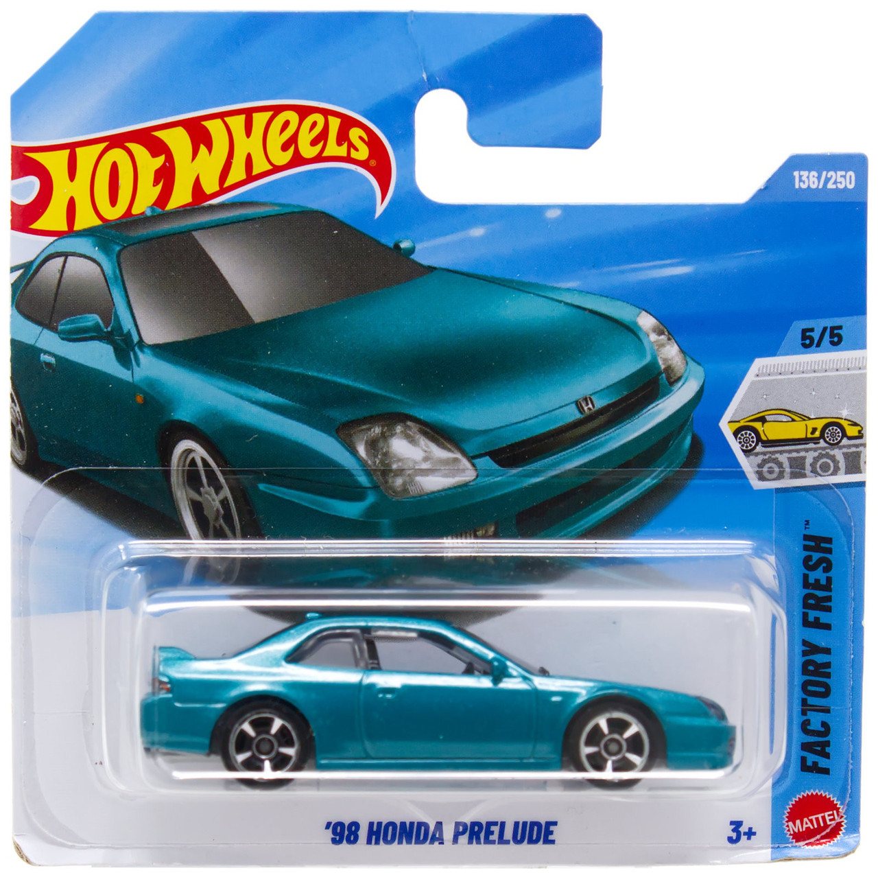Hot Wheels Factory Fresh '98 Honda Prelude Diecast Car、ToyWiz、kayou
