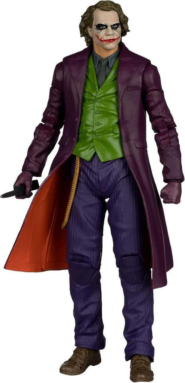 McFarlane Toys DC Multiverse Deluxe Theatrical Edition The Joker Action Figure The Dark Knight, Damaged Package、ToyWiz、kayou