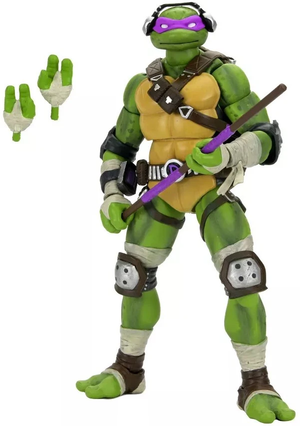NECA Teenage Mutant Ninja Turtles Fortnite Donatello Exclusive Action Figure Special Code to Unlock the Ninja Stance Donnie Emote、ToyWiz、kayou