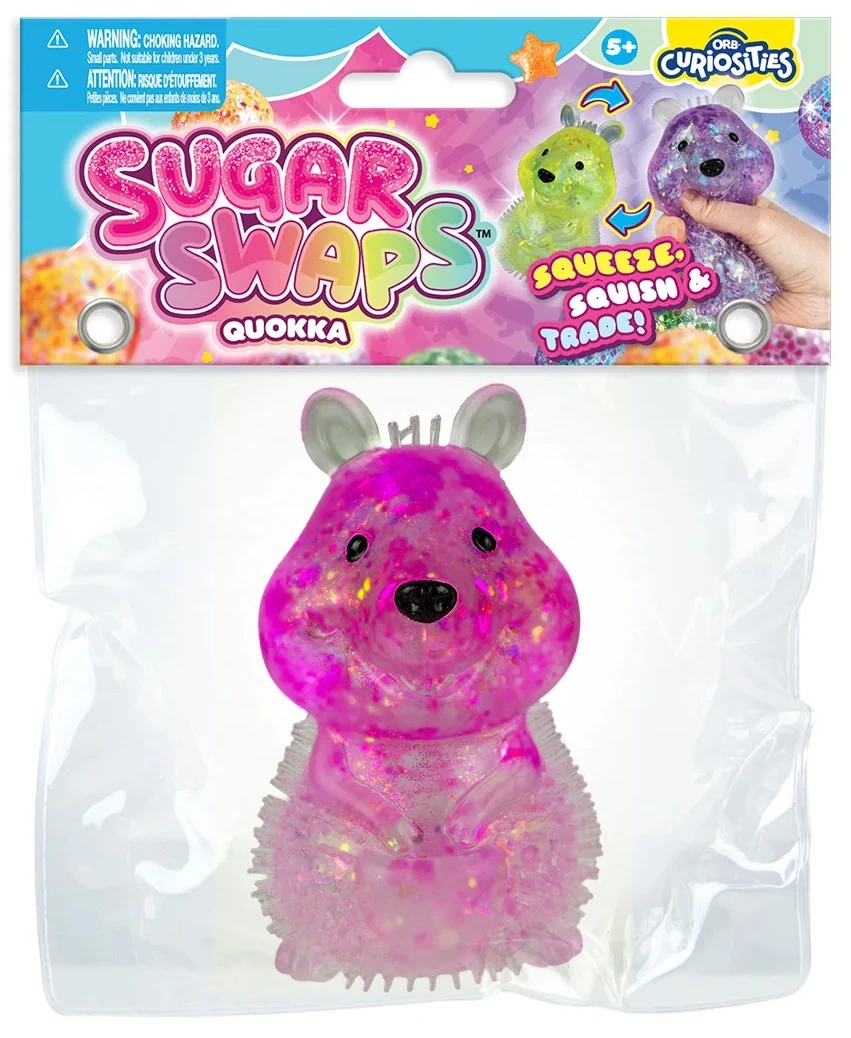 Sugar Swaps Quokka PINK 2.5-Inch Squishy Squeeze Toy、ToyWiz、kayou
