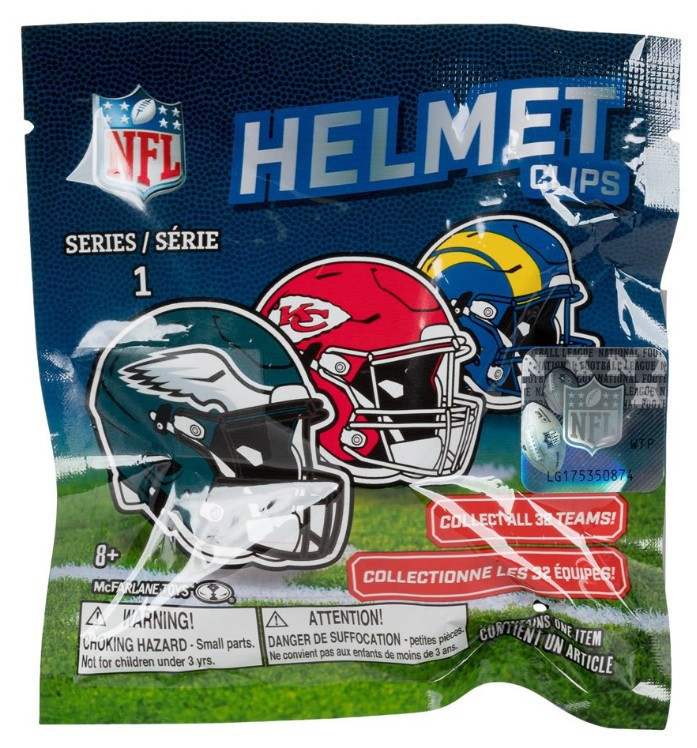 McFarlane Toys NFL Backpack Clip Mystery Pack 1 RANDOM Helmet (Pre-Order ships September)、ToyWiz、kayou