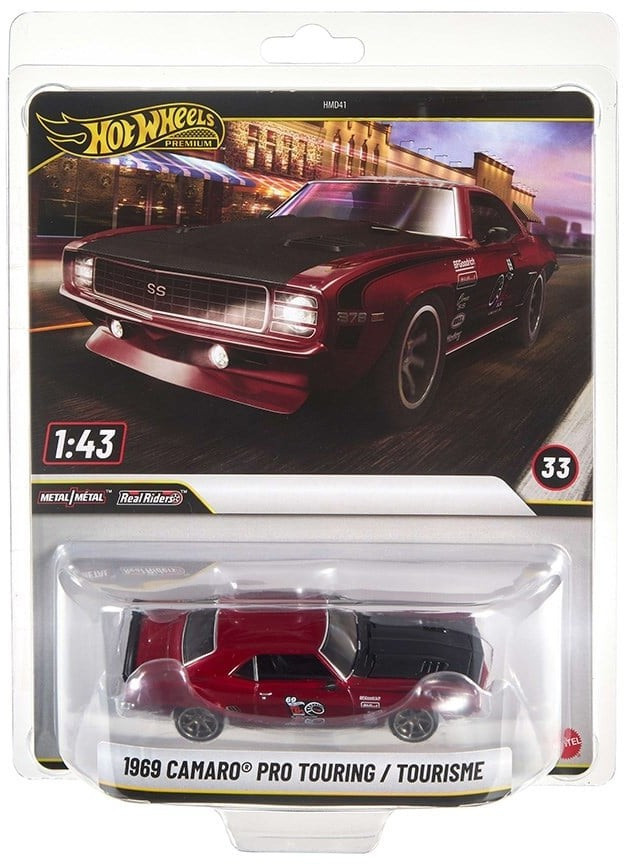 ミニカー Hot Wheels 1969 Camaro Pro Touring 1:43 Hot Wheels Premium Real Riders 1969 Camaro Pro Touring 143 Die