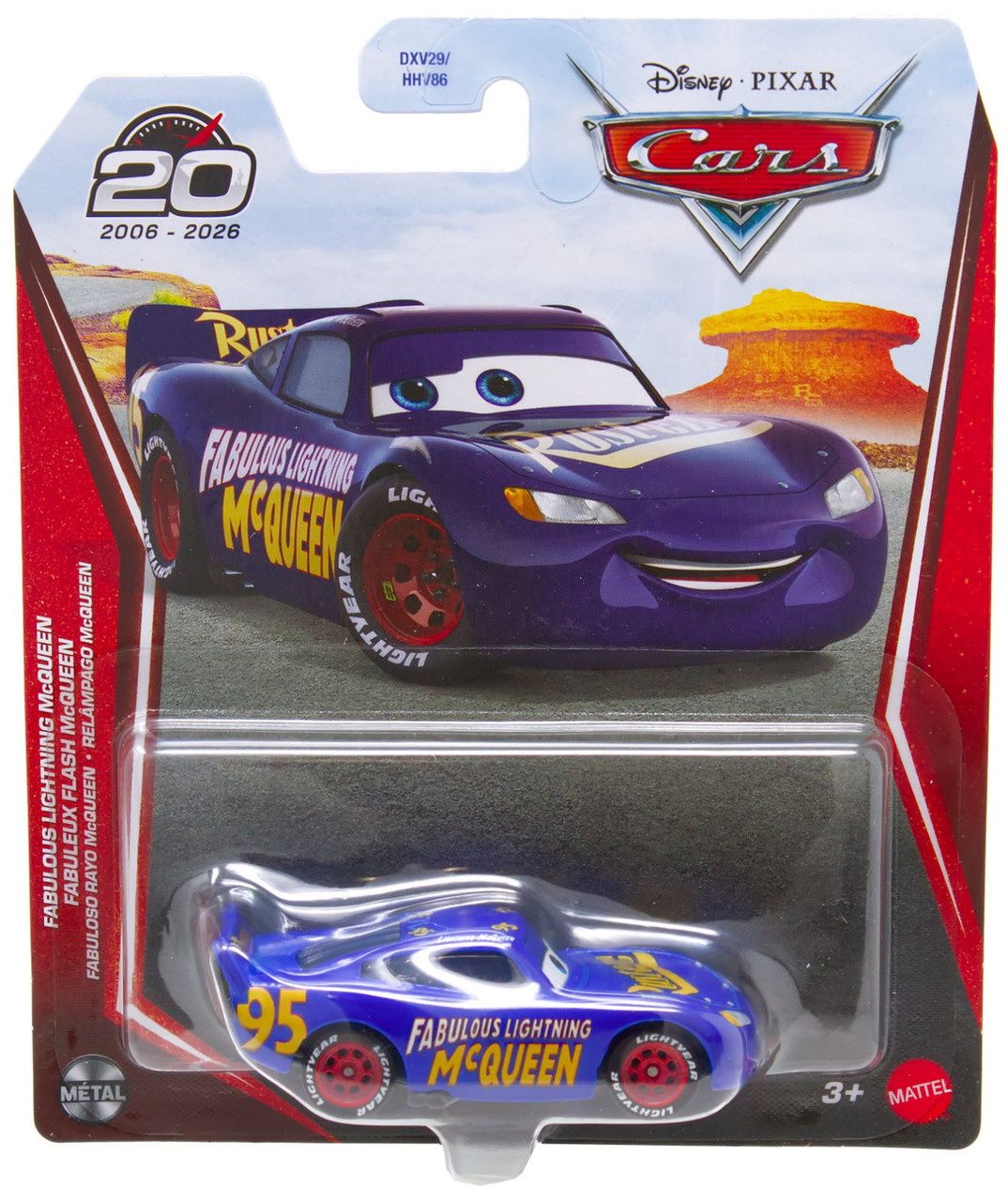 Disney Pixar Cars 20th Anniversary Metal Fabulous Lightning