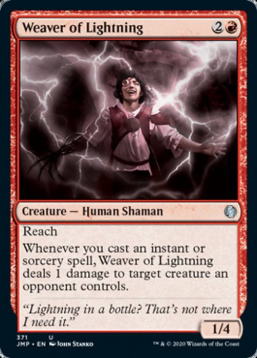 MtG Jumpstart Uncommon Weaver of Lightning #371、ToyWiz、kayou
