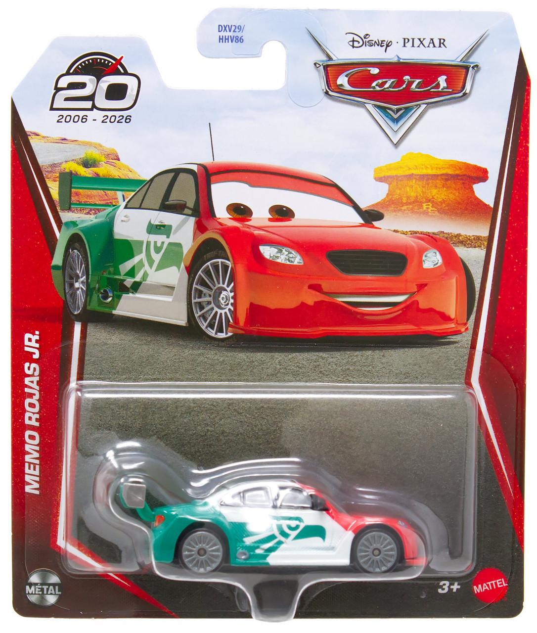 Disney Pixar Cars 20th Anniversary Metal Memo Rojas Jr. 155