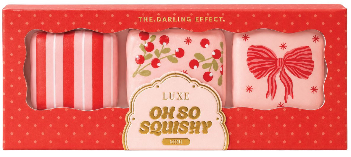The Darling Effect Oh So Squishy Mini Luxe Home for the Holidays 1.5-Inch Sugar Cube 3-Pack Gift Set 2026 Holiday Collection (Pre-Order ships December)、ToyWiz、kayou