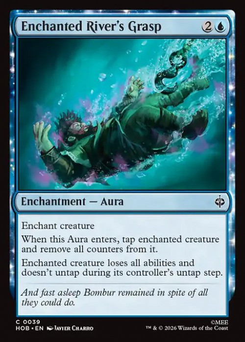 MtG The Hobbit Common Enchanted River's Grasp #39、ToyWiz、kayou