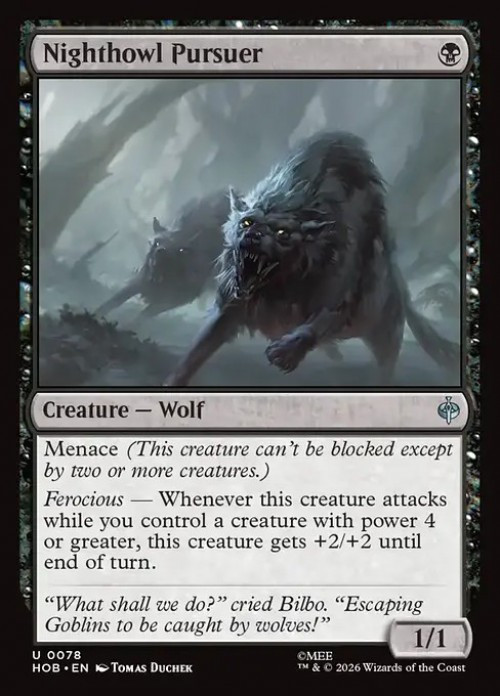 MtG The Hobbit Uncommon Nighthowl Pursuer #78、ToyWiz、kayou