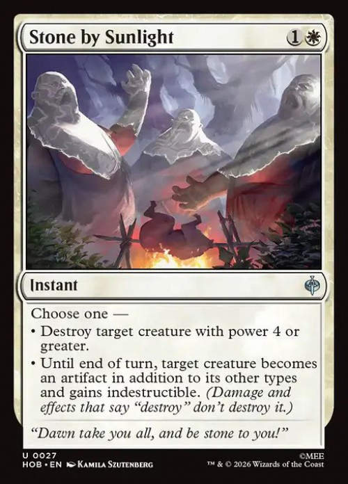 MtG The Hobbit Uncommon FOIL Stone by Sunlight #27、ToyWiz、kayou