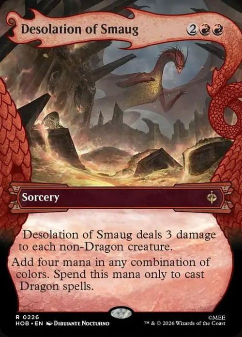 MtG The Hobbit Rare Desolation of Smaug #226 Dragon Hoard Frame FOIL、ToyWiz、kayou