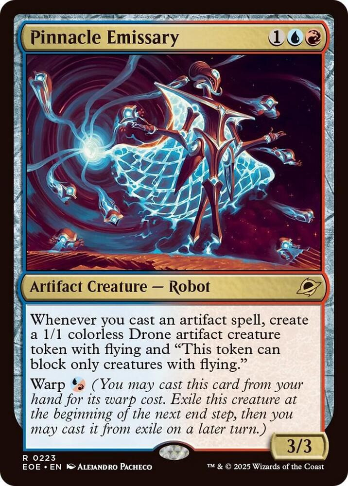 MtG Edge of Eternities Rare FOIL Pinnacle Emissary #223 Lightly Played、ToyWiz、kayou