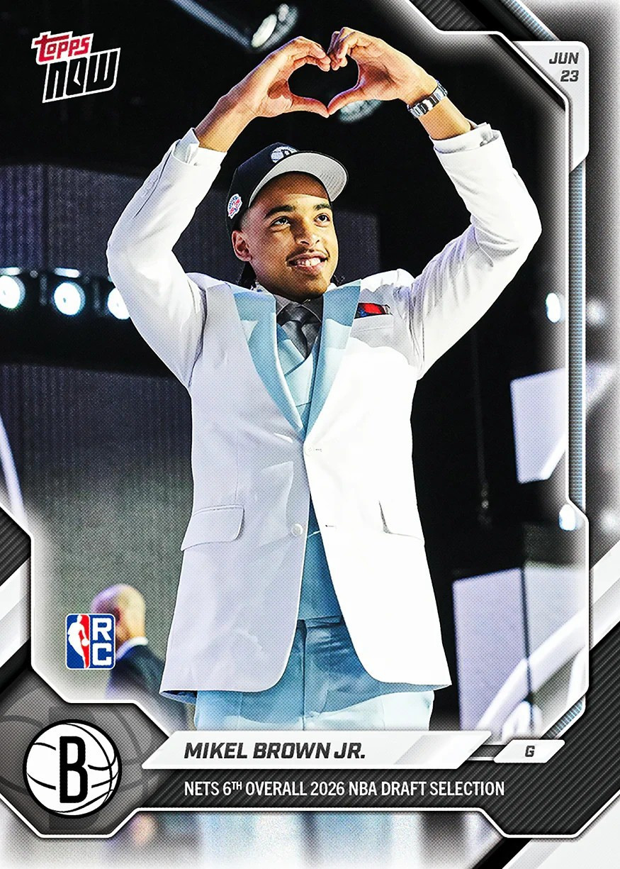 NBA 2025-26 NOW Basketball Mikel Brown Jr. MBRO Rookie、ToyWiz、kayou