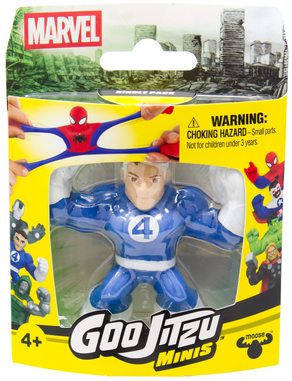 Heroes of Goo Jit Zu Marvel MINIS Mr. Fantastic Figure、ToyWiz、kayou