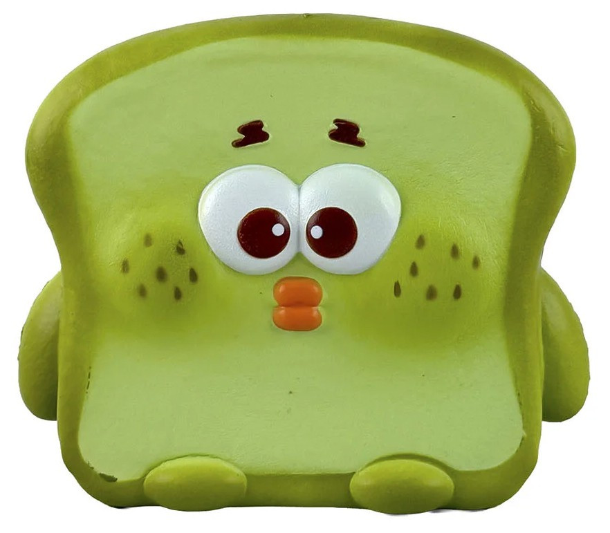 Fluffmellies Booty Toast GREEN Squeeze Toy、ToyWiz、kayou