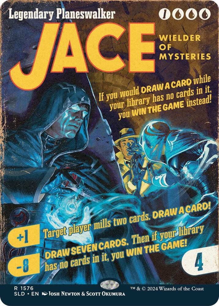 MtG Trading Card Game Secret Lair Drop Series Rare Jace, Wielder of Mysteries #1576、ToyWiz、kayou